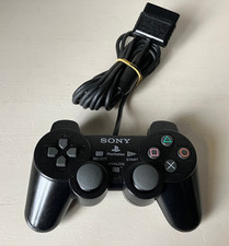 Official Black Sony PS2 Playstation 2 DualShock 2 Controller & NEW BUTTON FLEX