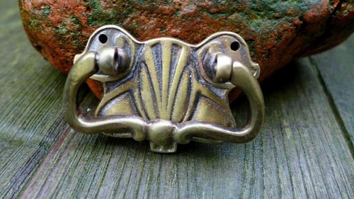 Antique vintage brass pull