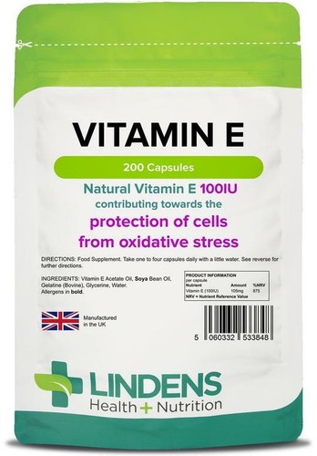 Vitamin capsules 100iu 200 - vitamin, e