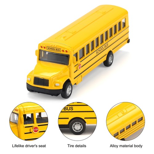 School bus model alloy - model,