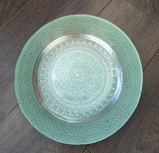 Vintage 12" Impressed Silver