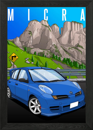 Nissan micra framed wall art - micra,