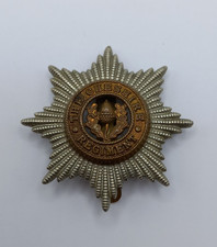 Vintage Cheshire Regiment Cap Badge, Approx. WWII, Fine Condition, Maker Marked