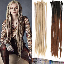 Felted Wool Dreadlocks Crochet Faux Locs Handmade Hair Extensions Reggae Ombre