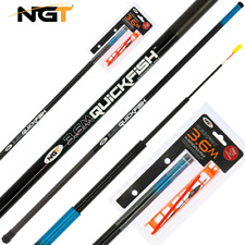 NGT Quickfish 3.6m Fishing Pole Whip Telescopic Elasticated Pole + Free Rig