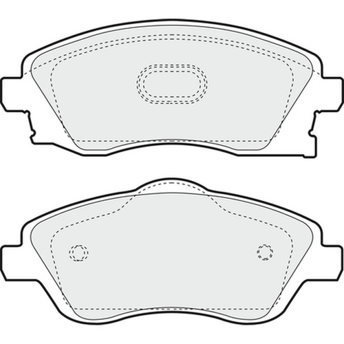 Brake pads set - pads, opel