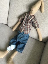 Maileg vintage retired extra large brother &sister bunny 30 inch