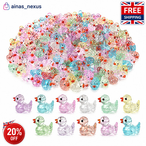 100pcs mini ducks - 10, colors
