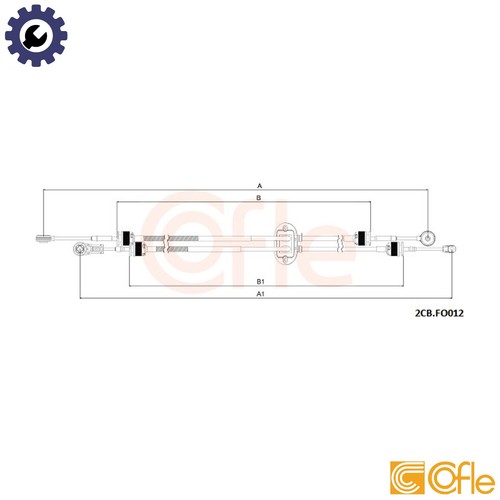 Cable pull manual transmission - cable,