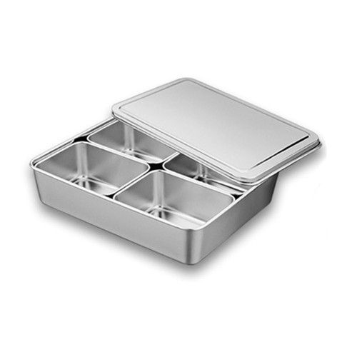 Stainless steel seasoning box - steel,