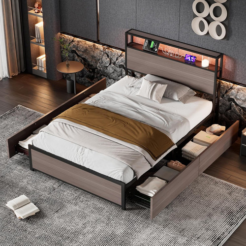 3ft single metal bed frame - single,