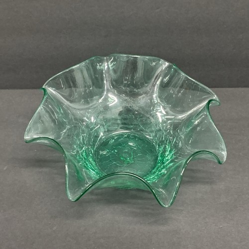 Blenko vintage crackle glass - blenko,