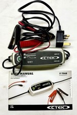 CTEK MXS 3.8 Battery Charger Fully Automatic c/w instructions and storage bag. 