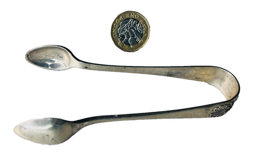 Sugar tongs epns nickel - epns, plate