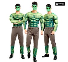 Hulk Men's Carnival Costume Super Hero Avenger Cosplay Man Costume SUHEAV2