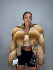 Amazing Red Fox Bomber Jacket 1 Of A Kind  Size S/M