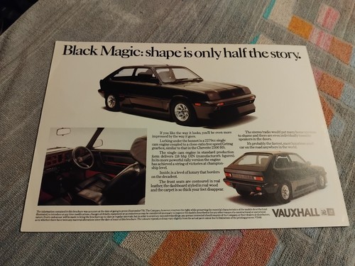 Vauxhall chevette black magic - vauxhall,