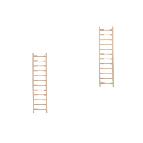 2pcs wooden mini ladder - 2pcs, beige