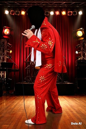 Elvis red jawed jumpsuit - red,
