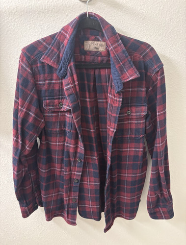 Orvis men red blue - l/g, plaid