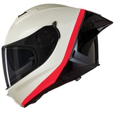 Nolan N60-6 Sport Vern Speciale 347 White Red Black Lexan Motorcycle Bike Helmet