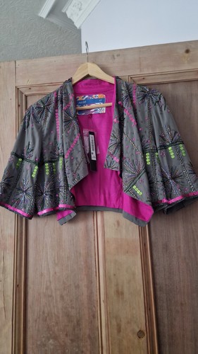 Cropped sequin gemmed bolero - cropped,