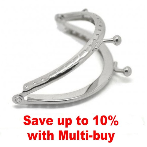 Silver plated purse frame - plated, /