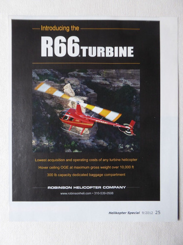 2012 pub robinson helicopter - 9/2012,