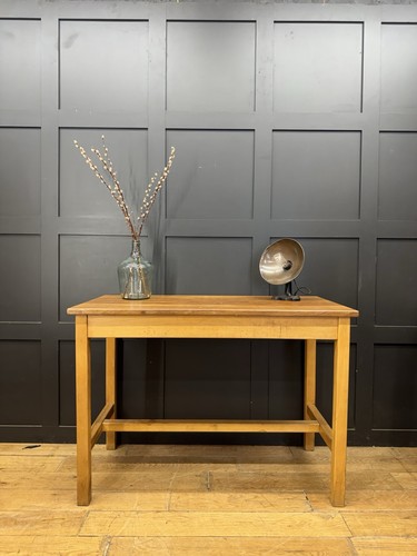 Vintage school lab bench iroko - school,