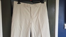 Mens Ashworth Golf Beige Summer Trousers Size W34" L30"