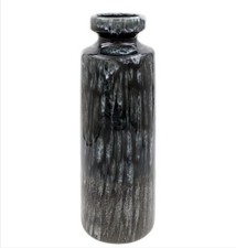 Black Reactive Glaze Vase Tall