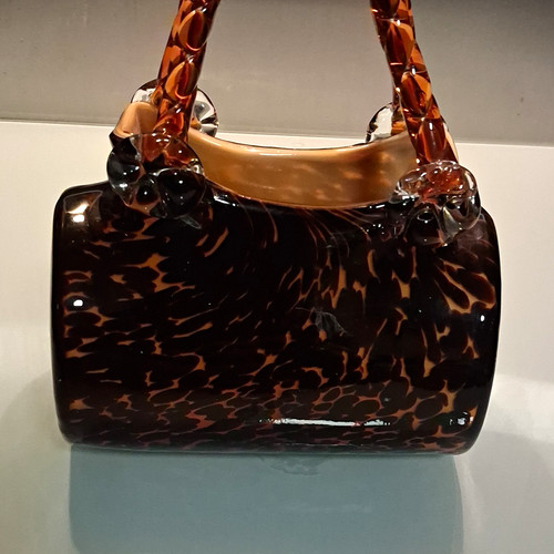 Murano handbag shaped art - handbag,