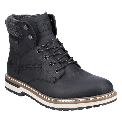 Rieker men black leather - rieker, men's