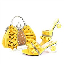 Women's Italian Shoe and Bag Set For Party And Weddings