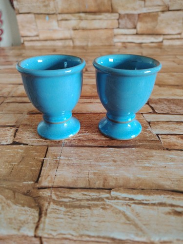 Denby colonial blue egg cups - colonial,