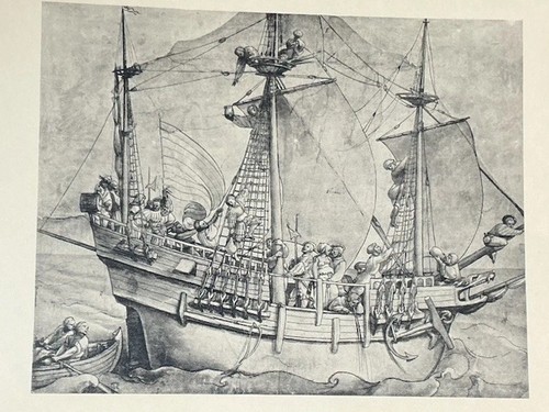 Sailing ship departure - 'sailing, departure'