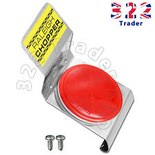 Raleigh Chopper MK1 Seat Back Plate- Stainless Steel - Reflector Decal COMPLETE