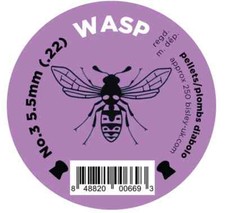 Wasp .177 / .22 Round Domed Pest Control Medium Weight Air Pellets