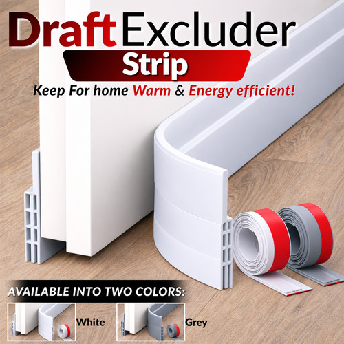 Door draft excluder strip - door,