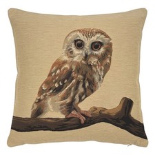 Cushion Cover Beige Tawny Owl