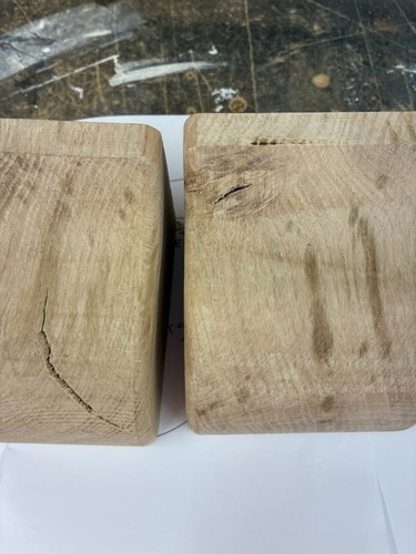 Pair solid handmade - of, oak