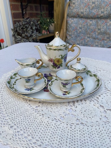 Regal miniature tea set - set, tray