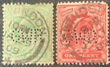 Railway perfin king - railway,