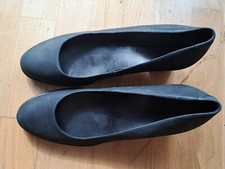 Ecco Shape 35 Mod Block Black leather shoes stewardess comfy UK6 EU 39 CM 25.5