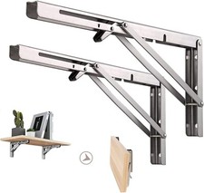 2Pcs Folding Shelf Brackets