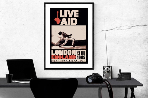 Live aid london freddie - a4,