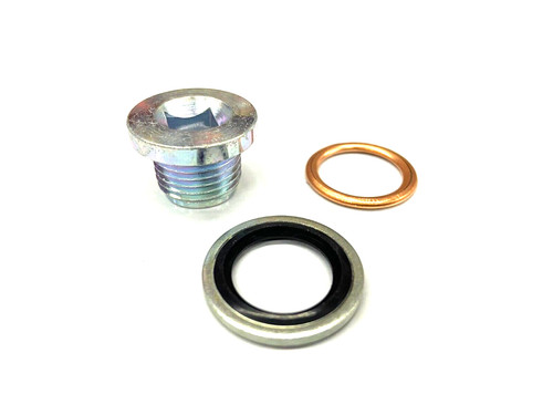 Sump plug with washer - with, for