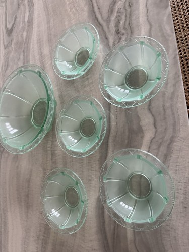Vintage french green glass - vintage,