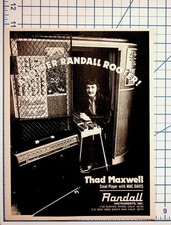 Vintage Randall Amps Ad Thad