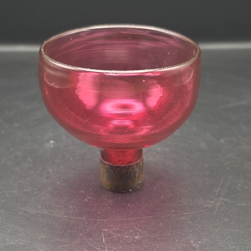 Antique cranberry glass bowl - cranberry,